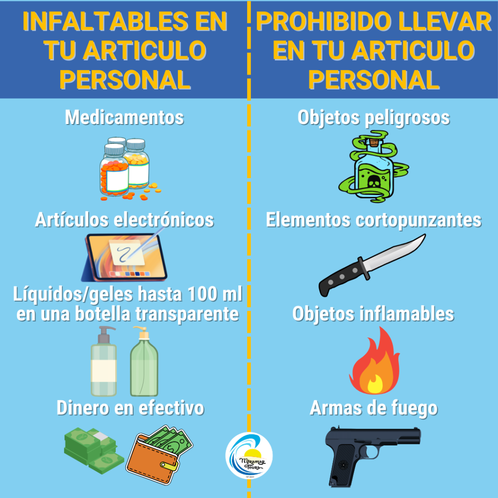 Qué llevar y qué no llevar en el artículo personal